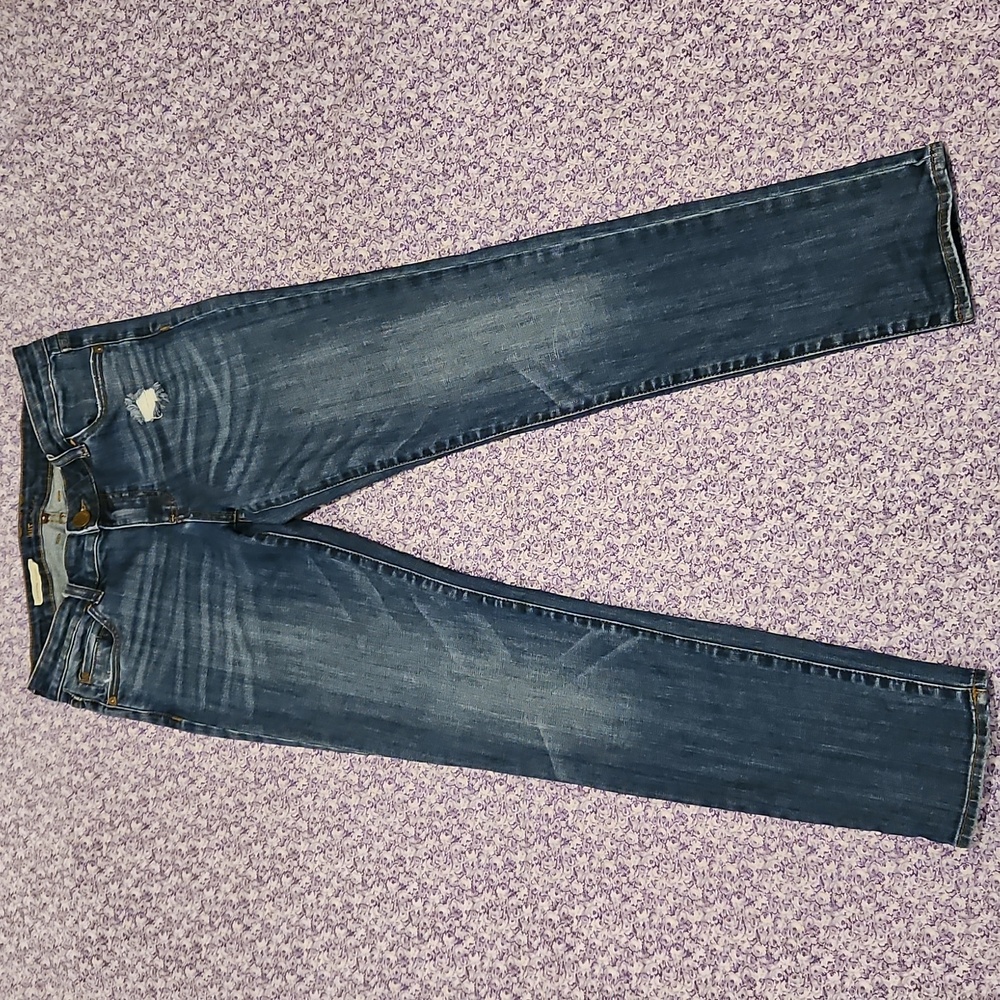 Kut from the Kloth Distressed Jeans Catherine Boyfriend Blue Denim Size 4